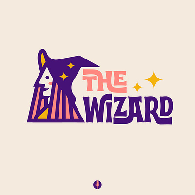 The Wizard design diseño de logo diseño plano illustration logo logo logodesign design logodesign design brand marca tipografía