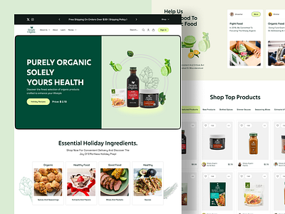 Shopify Ecommece Landing e commerce ecommerce shop ecommerce website ecoommerce food page shopify shopify landing page website website store