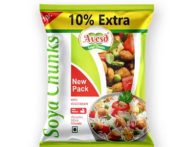 Soya Chunks Pouch Design box design brand design branding indian food indian food packaging label design logo design mockup mockup design pouch design product design soya chunks soya chunks packaging soya chunks packaging design soya chunks pouch soya chunks pouch design