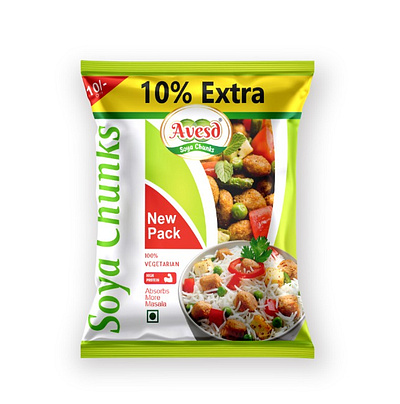 Soya Chunks Pouch Design box design brand design branding indian food indian food packaging label design logo design mockup mockup design pouch design product design soya chunks soya chunks packaging soya chunks packaging design soya chunks pouch soya chunks pouch design