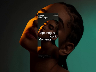 Sarah McColgan: Website [Exploration 05] art direction branding digital fashion figma interaction layout minimal mobile design photography photos typography ui ui design ui ux uxui web design webflow website website design