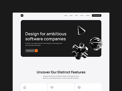 Neutra - Framer Template agency dark mode design design system figma figma ui framer framer free framer template framer ui framer web framer web design portfolio portfolio ui ui web design web ui design