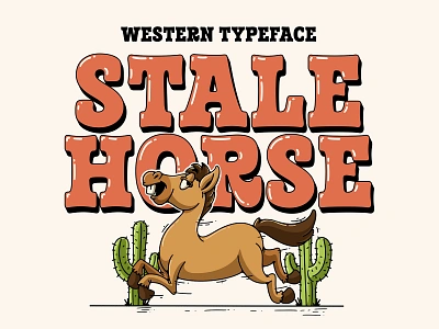 Stale Horse - Western Typeface 90s chunky decorative display graptail nostalgia quirky retro slab typeface vintage western