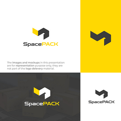 SpacePack branding logo pack logo packing logo s logo transfer logo