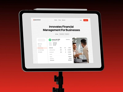 SaaS Application Website Design | Spacebook Case Study accounting accounting saas accounting software animation case study design inspiration finance invoice invoice and accounting software landing page modern web design responsive design responsive web design saas saas application saas landing page ui user experience ux web design