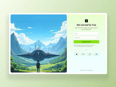 Sign up - Trendhunt design illustration inspiration login productdesign signup web website