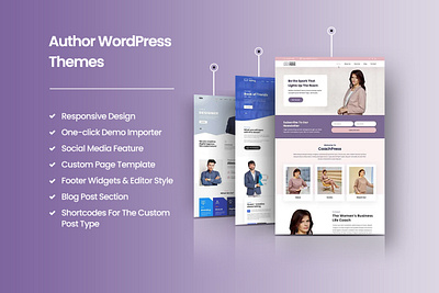 Author WordPress Themes author authorthemes branding graphic design theme design ui writer