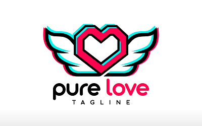 Pure Love Logo Celebration Logo Freedom Fly Love Cuddle cation falcon