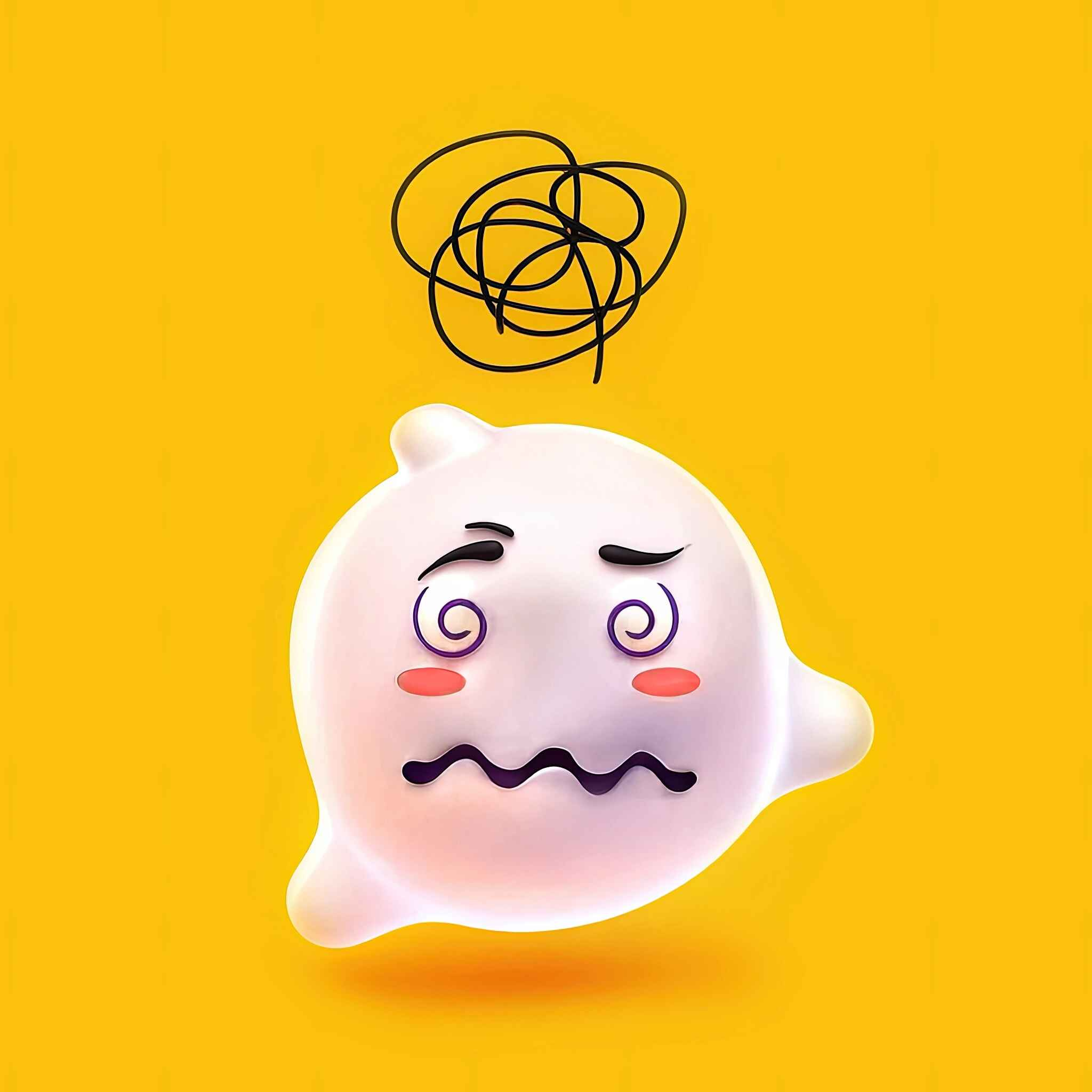 Phanto👻: Lost in the Jungle! 😵‍💫 3d 404 branding design emoji ghost graphic design illustration jungle logo lost