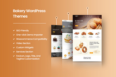 Bakery WordPress Themes bakery bakerytheme branding graphic design theme design wordpress theme