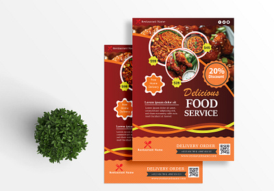 Food Postcard Flyer Template food delivery flyer street food poster.