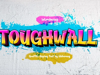 TOUGHWALL – Graffiti Display Font branding design display font font gaming graffiti movie poster urban youtube