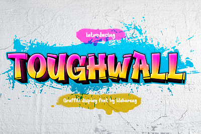 TOUGHWALL – Graffiti Display Font branding design display font font gaming graffiti movie poster urban youtube