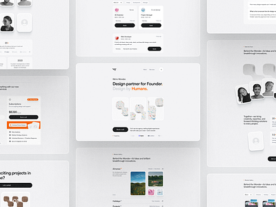 Wonder UI - Startup UI Kit app branding design figma graphic design logo minimal product design typography ui ui design uiux ux web web design website