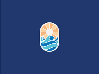 Wave Sunset Logo beach branddesign brandidentity branding branding concept design logo logo design logodesign marks ocean sea sun sunrise sunset surf surfing traveling vacation wave