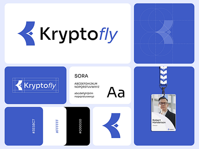 Kryptofly Branding brand design brand identity branding company creative logo crypto crypto currency custom logo design graphic design isotype layout design logo logo design logomark logotype modern monogram visual identity wallet