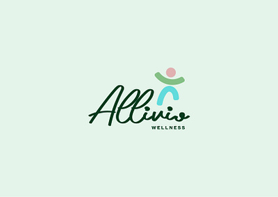 Allivio Wellness branding classic design graphic design identity illustrator logo minimalism modern vector