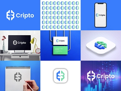 logo, logo design, Crypto logo bitcoin blockchain brand identity branding crypto crypto branding crypto logo cryptocurrency exchange growth icons innovation logo logo design logo designer minimal h logo tech logo technology trade trading