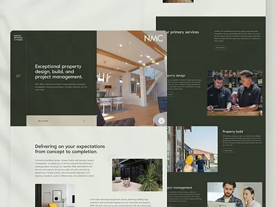 Nathan McCarter Concepts animation builder clean grid home modernist navigation split design ui design video web design