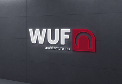 WUF architecture branding graphic design logo