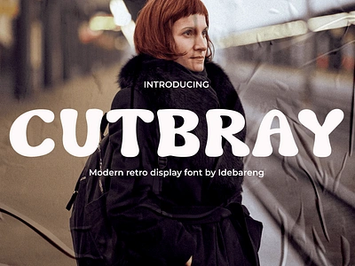 CUTBRAY – Modern Retro Font for Vintage Vibe bold branding classic display font font gaming modern movie poster retro youtube