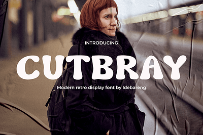 CUTBRAY – Modern Retro Font for Vintage Vibe bold branding classic display font font gaming modern movie poster retro youtube