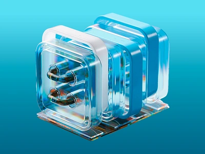 3D Crystal Stack 3d abstract block blue color palette design digital digital art futuristic geoemtric graphic design layered layered structure modern opaque reflection rendering stack structure visual deisgn