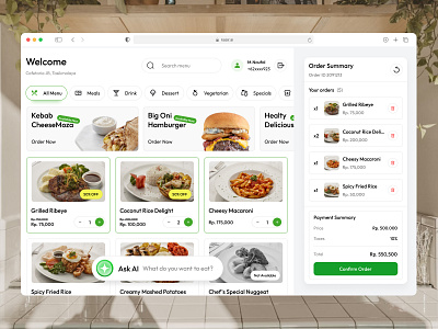 KASIR.AI - POS Restaurant for Tablet cafe cashier dashboard fnb management food minimalist order food pos pos dashboard pos design pos system product design restaurant saas ui ui design ux web web design website