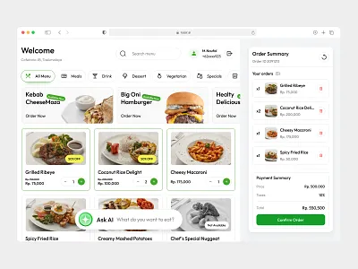 KASIR.AI - POS Restaurant for Tablet cafe cashier dashboard fnb management food minimalist order food pos pos dashboard pos design pos system product design restaurant saas ui ui design ux web web design website
