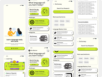 Language Learning App – Clean and User-Centric App UI Design android app android app development duolingo fluentinstyle illustration interactivelearning languagejourney languagelearningapp languagelearningui languagemastery languageskills learnlanguages learnonthego lingoapp modernappdesign speakfluently uiux design uiuxdesign userfriendlyapp vocabularybuilder