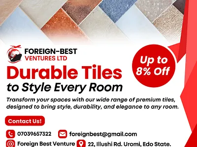 Foreign-Best Ventures (Tiles) - Flyer Design branding design flyer design graphic design
