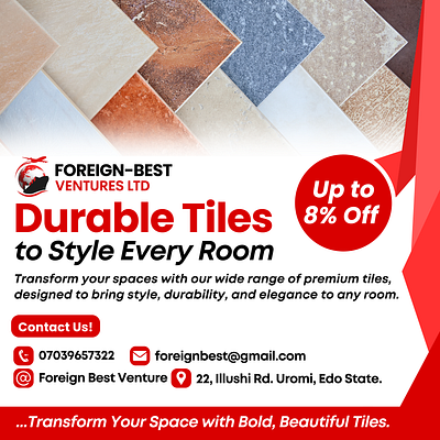 Foreign-Best Ventures (Tiles) - Flyer Design branding design flyer design graphic design