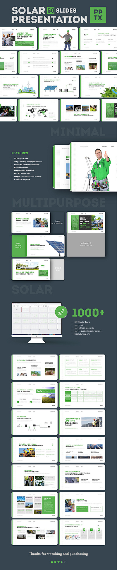 Solar: PowerPoint, Google Slide, Keynote Presentation Template eco ecological energy environment presentation google slides graphicriver green powerpoint powerpoint presentation presentation presentation template solar solar google slides template solar panel solar powerpoint presentation