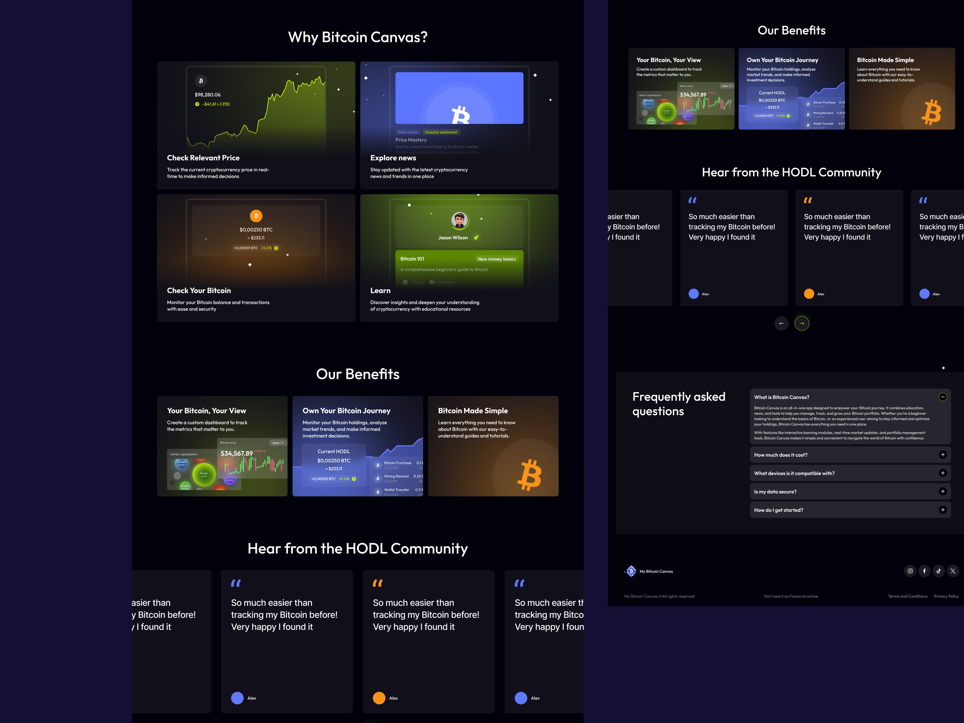 Example of Website Design + Development