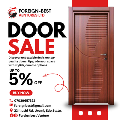 Foreign-Best Ventures (Doors) - Flyer Design branding design flyer design graphic design