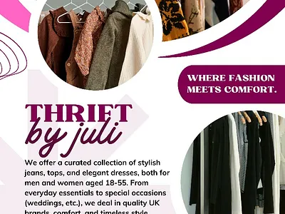 Thrift by Juli (Store) - Banner Design banner branding design graphic design