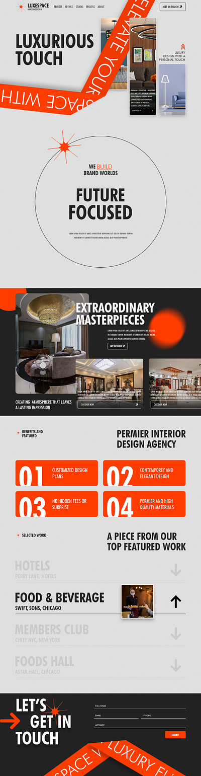 Luxespace Furniture Website Design! branding css css3 design elementor figma graphic design html5 illustration landing page logo photoshop ui ui design ux design web web design website website design wordpress