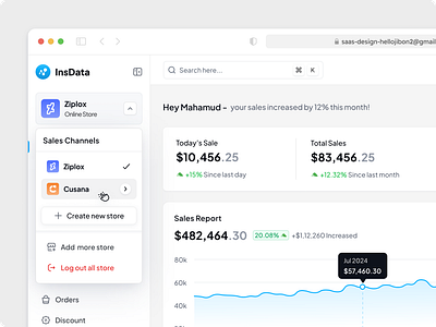 Dashboard - More Actions chart dashboard dashboard chart design figma popular popup saas saas dashboard saas design saas web app ui design user interface design ux design web web application webapp