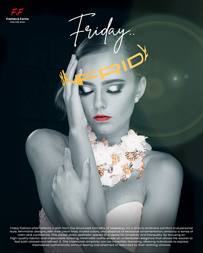 Friday Fashion | Poster Design flyer graphic design photoshop poster design