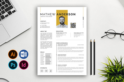 Modern Resume Template branding cv cv template design designer resume job resume resume resume design resume template