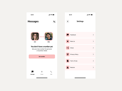 Clean UI for mobile app