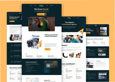 Jack2 Media website - Empowering Amazon Brands amazon amazonaccountmanagement ecommerce ppcexperts uiux web design web development website