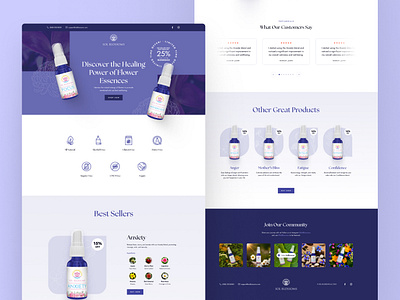 Landing Page Design blue branding design graphic graphic design illustration illustrations landing page design logo manypixels ui