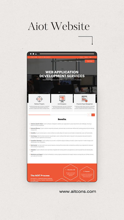 AIOT Company Website Design design figma ui uiux ux website