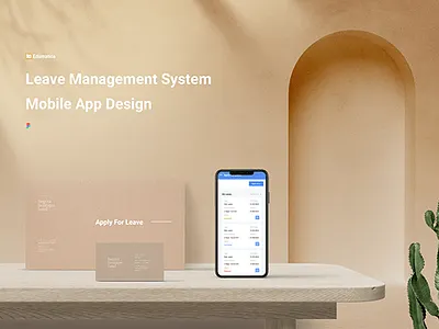 Leave Management System App UI Design app typography ui