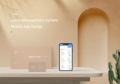 Leave Management System App UI Design app typography ui