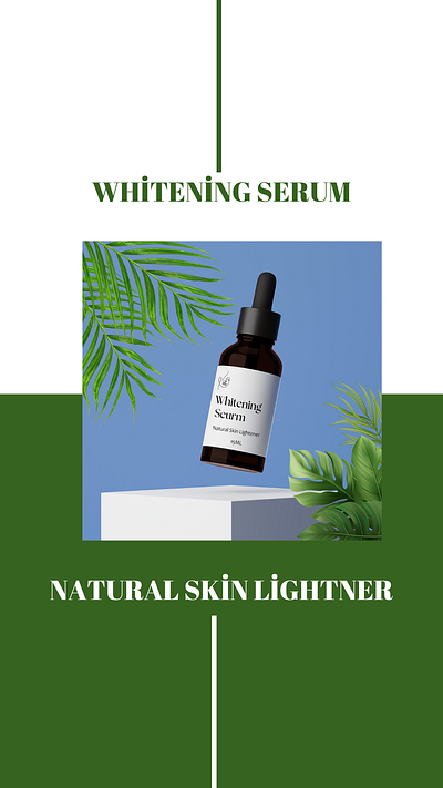 Skin Whitening Serum Post Design design illustrator photoshop post serum