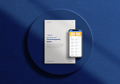 Payroll Management System App UI Design branding ui