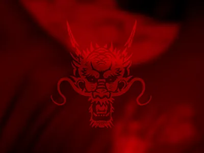 La Tatuajería, Dragon animation 2d 2d animation animation black dragon graphic design illustration motion graphics red tattoo studio