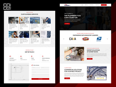 Modern Web Design for Plumbing Solution design elementor figma graphic design illustration landing page photoshop plumbing services ui ux web design web development wordpress